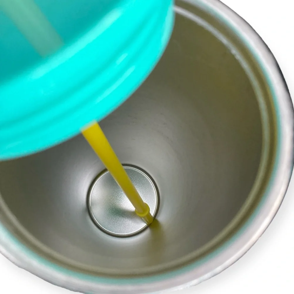Starbucks Tumbler 2021 Summer Ombré Teal Yellow Stainless 24 oz VENTI 💎OOP💎